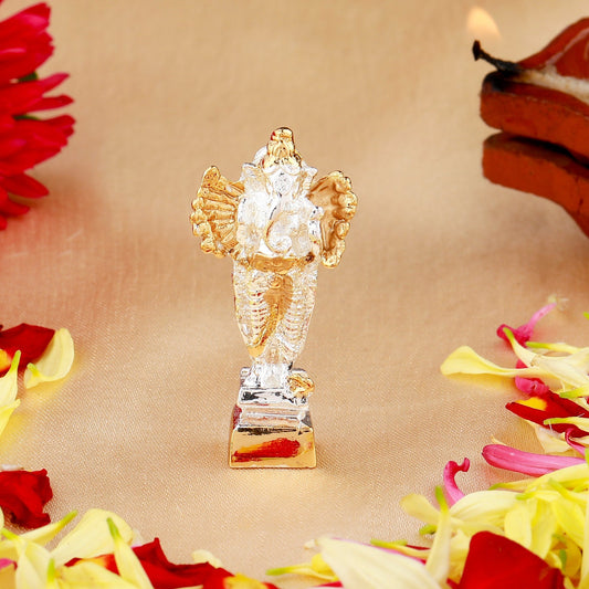 Buy Estele Gold-Polished Spiritual Lord Standing Ganesha Idol for Gifts & HouseWarming/Home/Office Decors