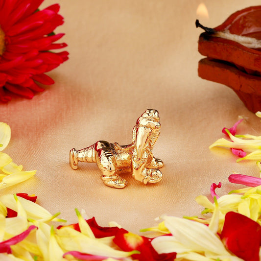 Buy Estele Gold-Polished Spiritual Lord Bal Ganesha Idol for Gifts & HouseWarming/Home/Office Decors