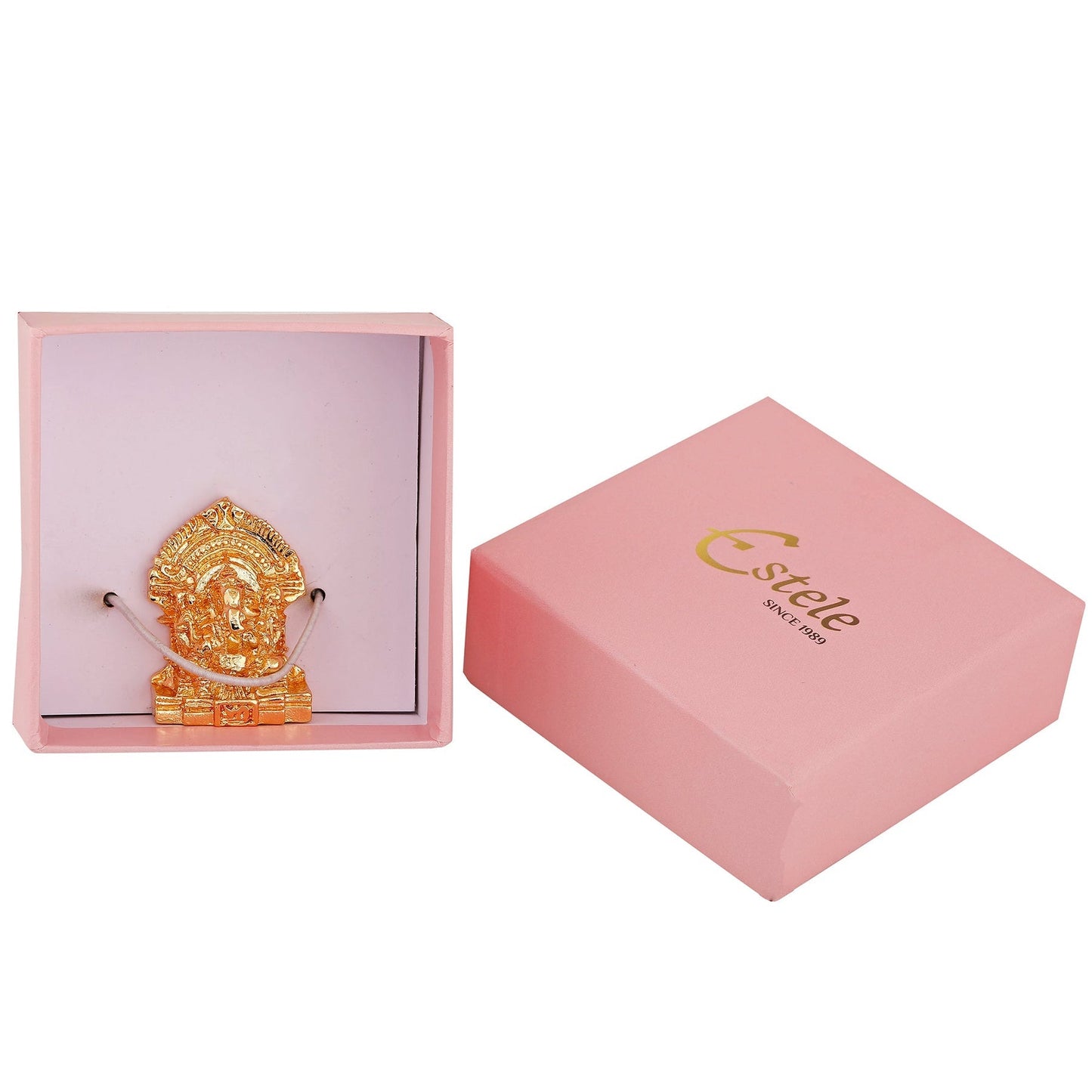 Estele Gold -Polished God of beginnings Lord Ganesha Idol for Gifts & HouseWarming/Home/Office Decors