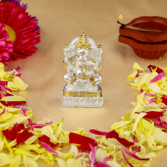 Buy Estele Gold-Polished Spiritual Lord Ganesha Idol for Gifts & HouseWarming/Home/Office Decors