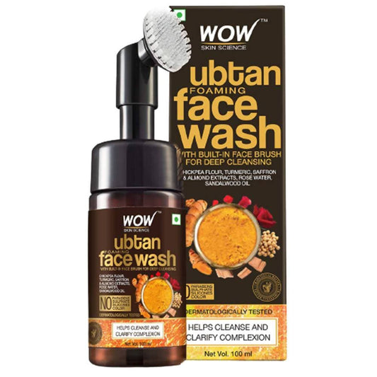 Buy Wow Skin Science Ubtan Foaming Face Wash from DrMediCart, Ship from India to USA