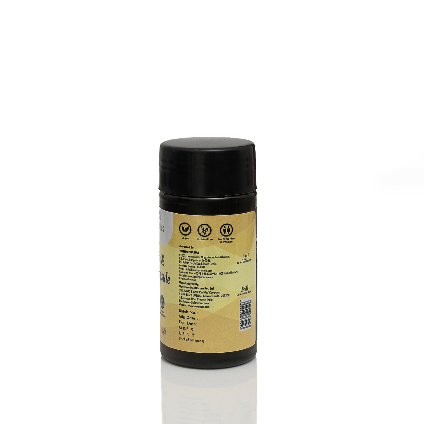 Ventin Organics Climin Curcumin with Piperine Capsules