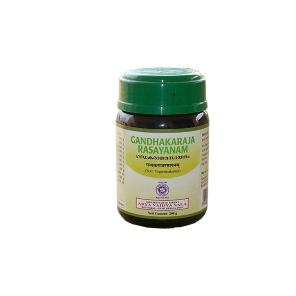 Buy Kottakkal Arya Vaidyasala Gandhakaraja Rasayanam - Ayurvedic Skin Tonic from DrMediCart, Ship from India to USA