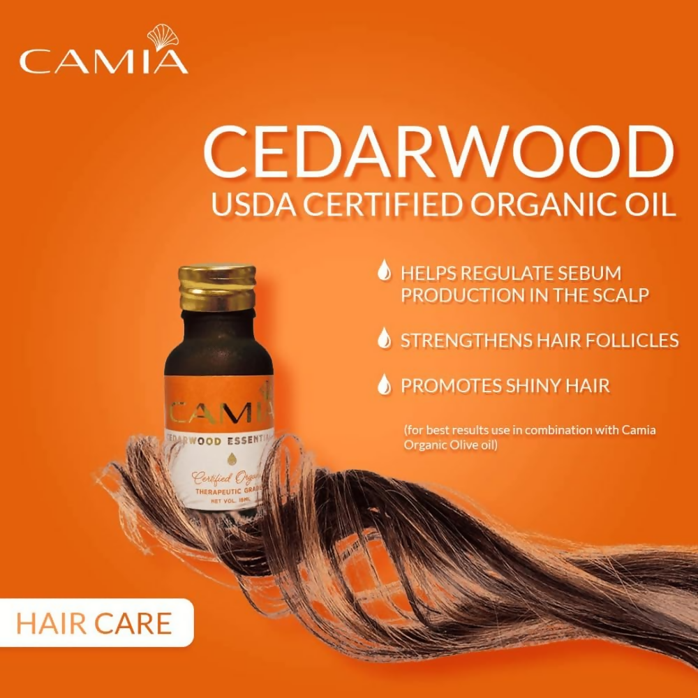 Camia Organic Cedarwood Essential Oil