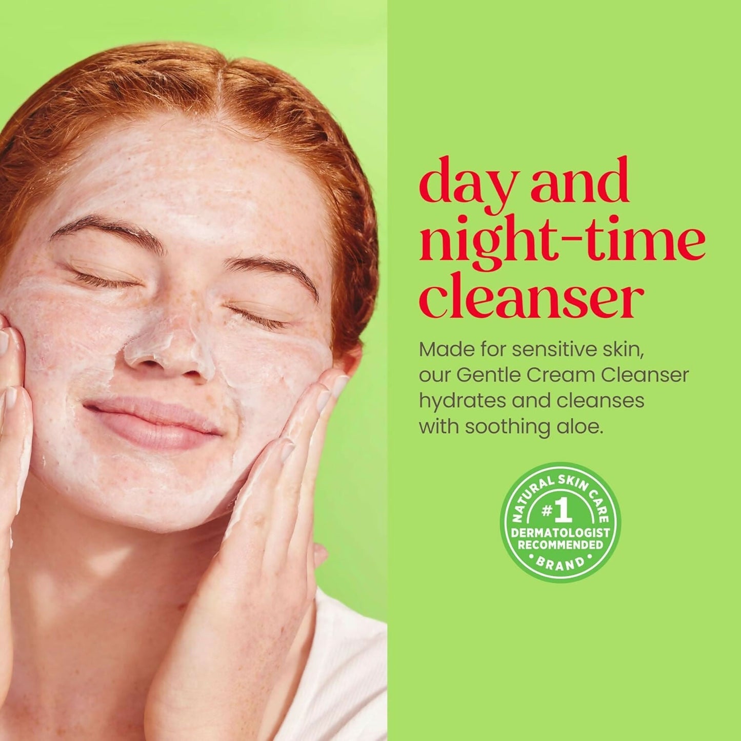 Burt's Bees Gentle Cream Cleanser with Aloe for Sensitive Skin