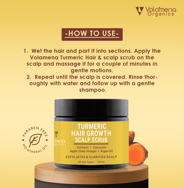 Volamena Turmeric Scalp Scrub