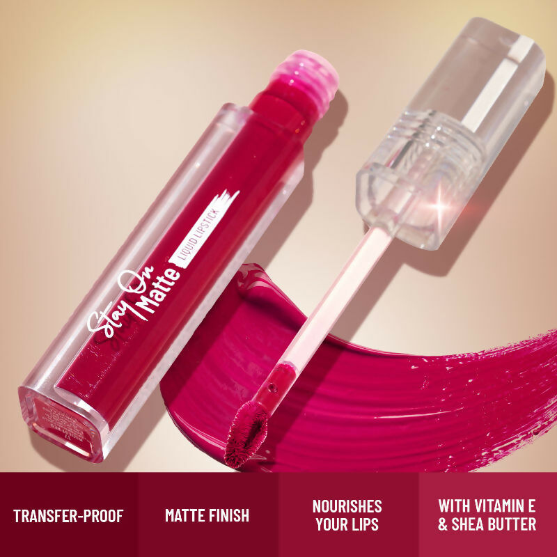 Swiss Beauty Stay On Matte Liquid Lipstick - 10 Earthy Brown