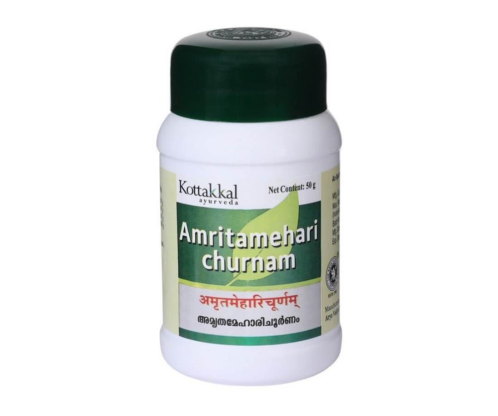 Buy Kottakkal Arya Vaidya Sala Amritamehari Churnam - Ayurvedic Remedy for sugar balance Management from DrMediCart, Ship from India to USA