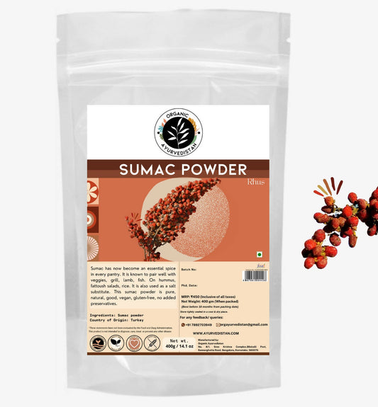 Buy Organic AyurveBUDNEn Sumac Powder from DrMediCart, Ship from India to USA