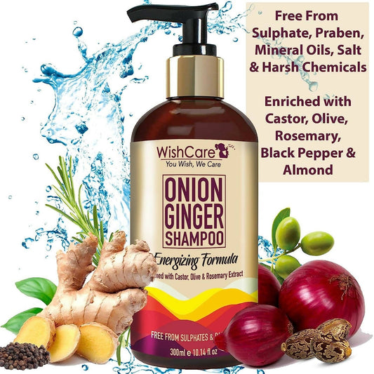 Buy Wishcare Onion Ginger Shampoo from DrMediCart, Ship from India to USA