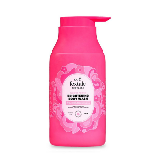 Foxtale Brightening Body Wash With Glycolic Acid & Niacinamide For Glowing Skin