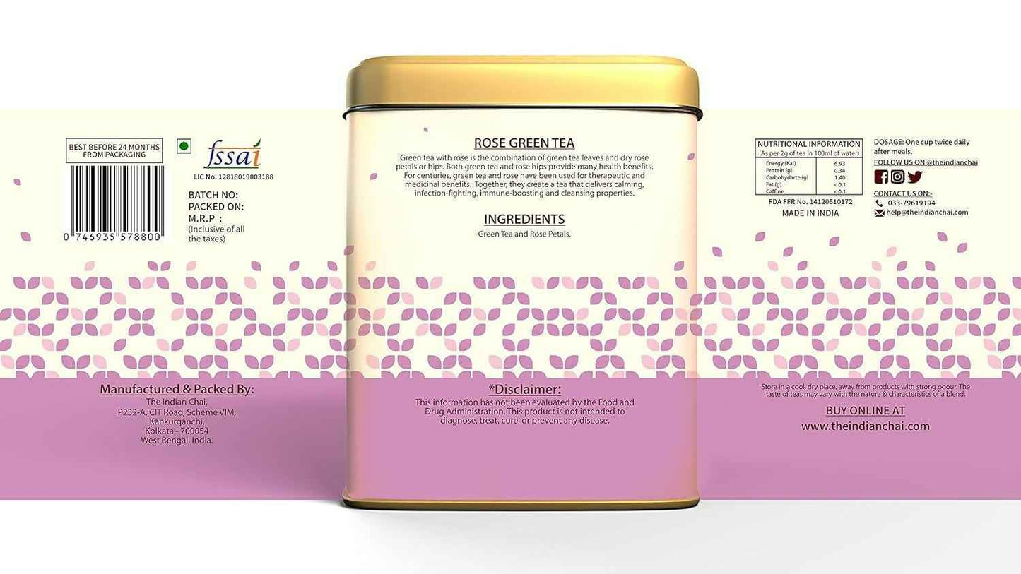 The Indian Chai - Rose Green Tea
