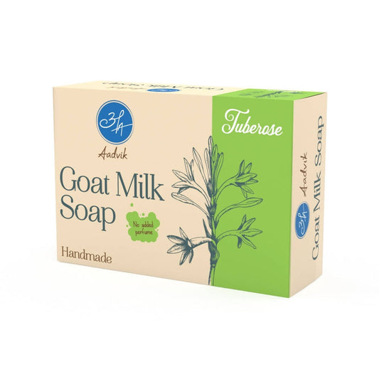 Aadvik Goat Milk Soap - Tuberose 100gm