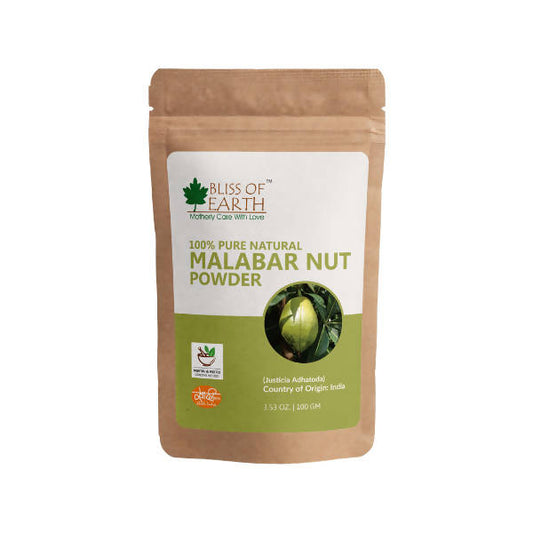 Bliss of Earth 100% Pure Natural Malabar Nut Powder