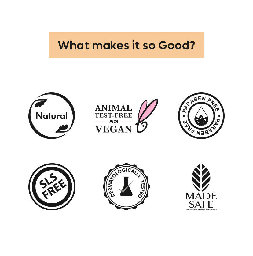 mCaffeine Coconut Cream Body Wash - Mildy Cleanses & Moisturizes