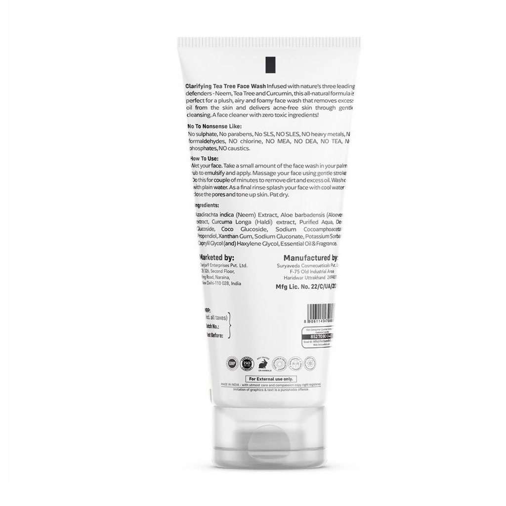 Herbs & Hills Clarifying Tea Tree Face Wash