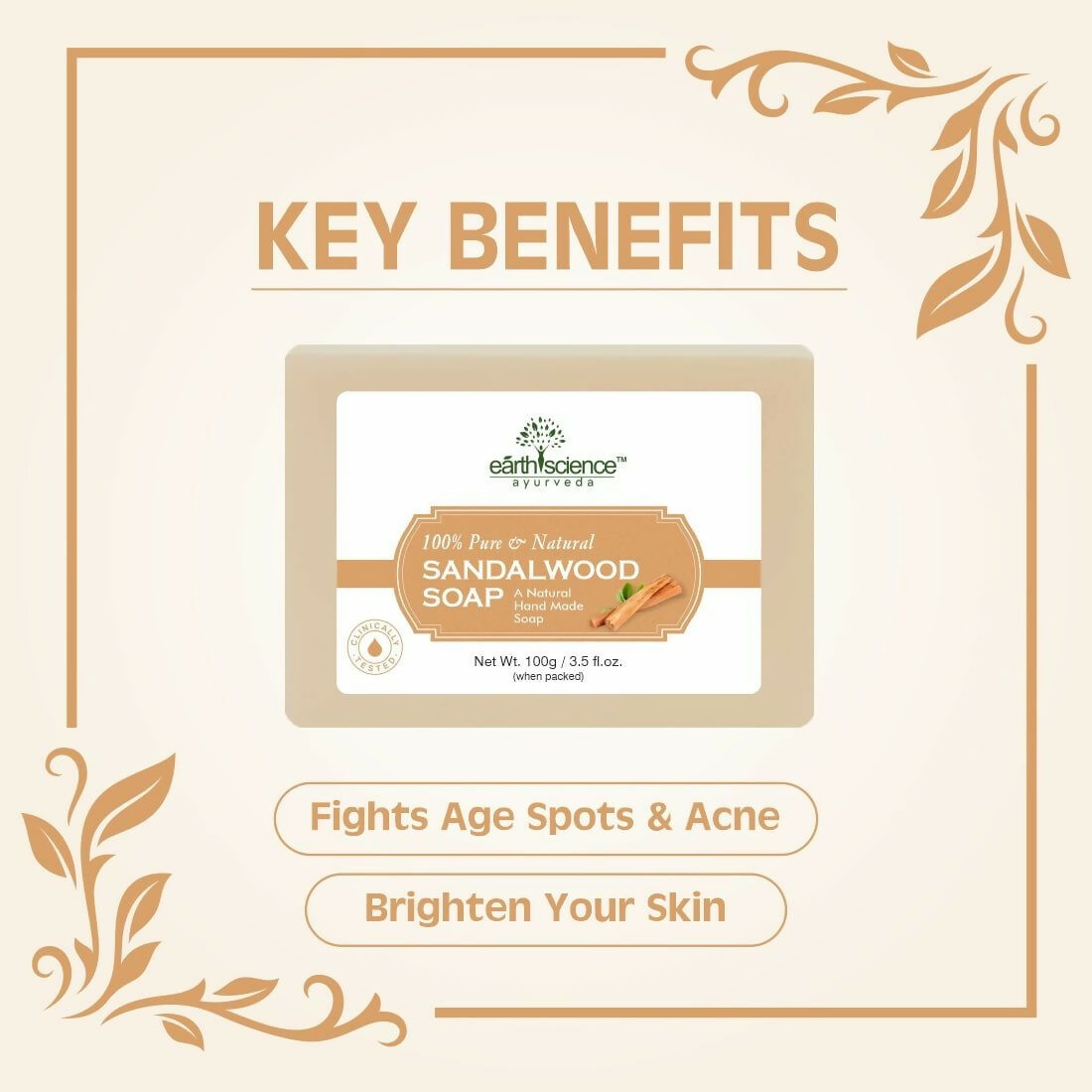 Earth Science Ayurveda Sandalwood Bath Soap