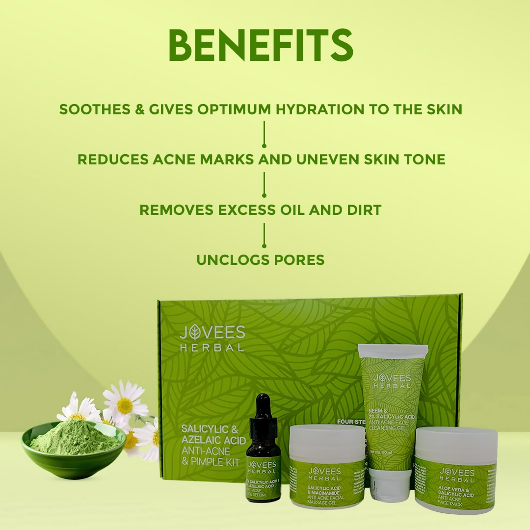 Jovees Salicylic & Azelaic Acid Anti-Acne & Pimple Facial Kit