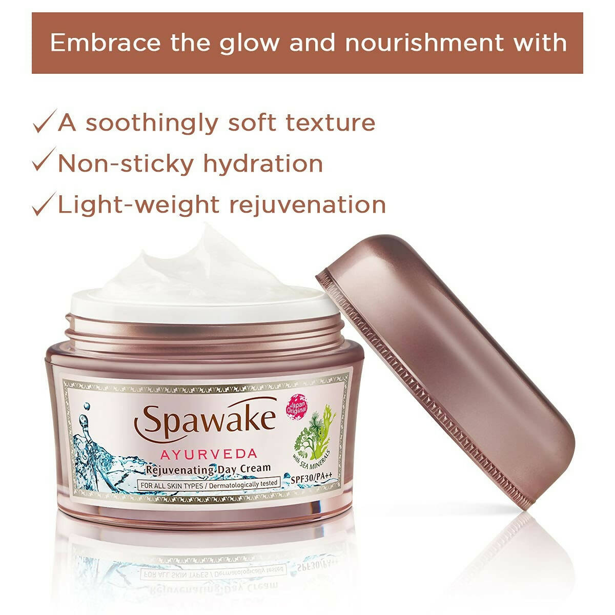 Spawake Ayurveda Face Cream, Rejuvenating Day Cream with SPF 30 PA++ - DrMediCart