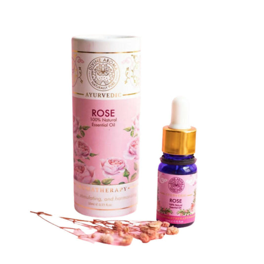 Divine Aroma 100% Natural Rose Essential Oil