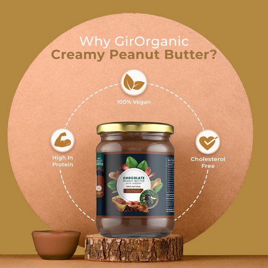 GirOrganic Premium Chocolate Finest Peanut Butter With Jaggery