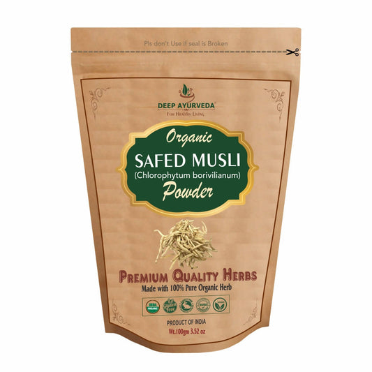 Deep Ayurveda Organic Safed Musli Powder