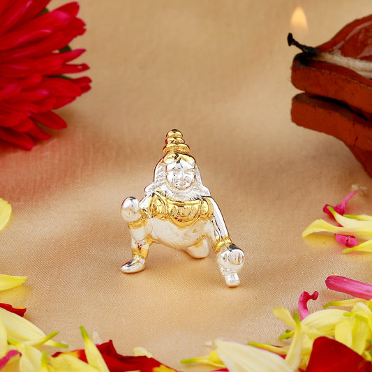 Buy Estele Gold-Polished Divine Bal Lord Krishna Idol for Home/Car Decor