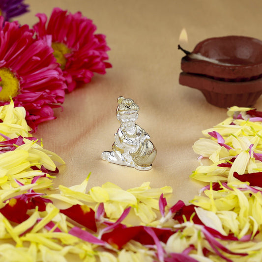 Buy Estele Gold-Polished Makhan Chor Bal Sri Krishna Idol for Home/Car decor