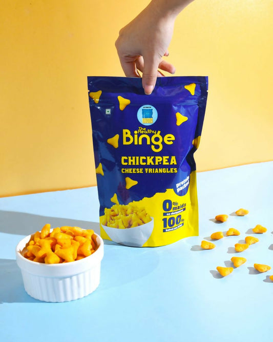 The Healthy Binge Chickpea Protein Triangles | Cheese