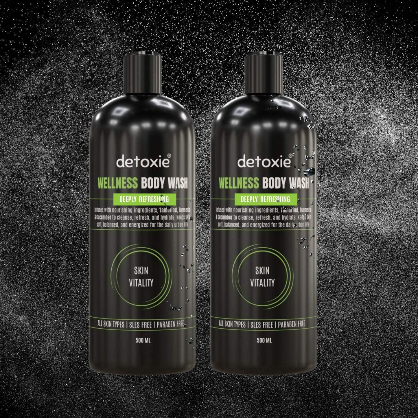 Detoxie Body Wash with Loofah - Wellness