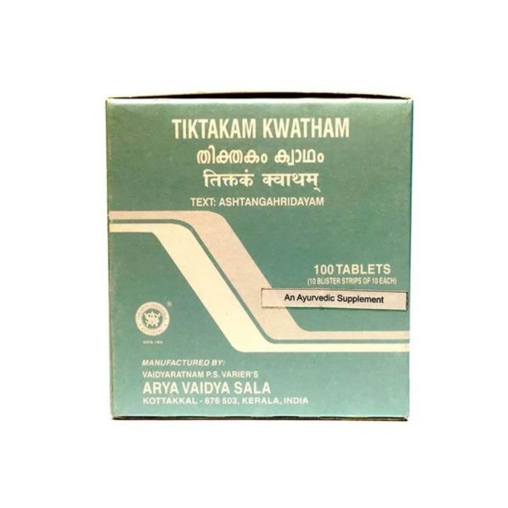 Buy Kottakkal Arya Vaidyasala - Tiktakam Kwatham Tablet from DrMediCart, Ship from India to USA