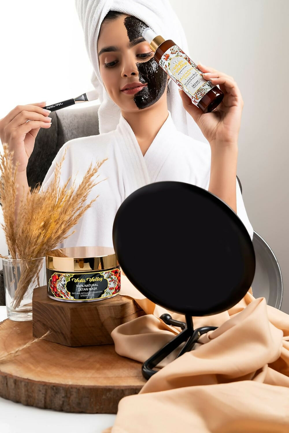 Vedic Valley 100% Natural Detan Face Mask & Face Mist Combo