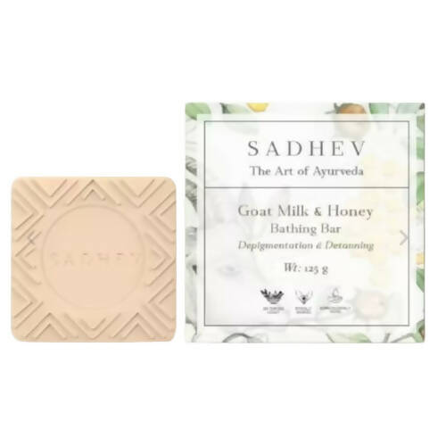 Sadhev Detanning & Depigmentation Bathing Bar - Goat Milk & Honey
