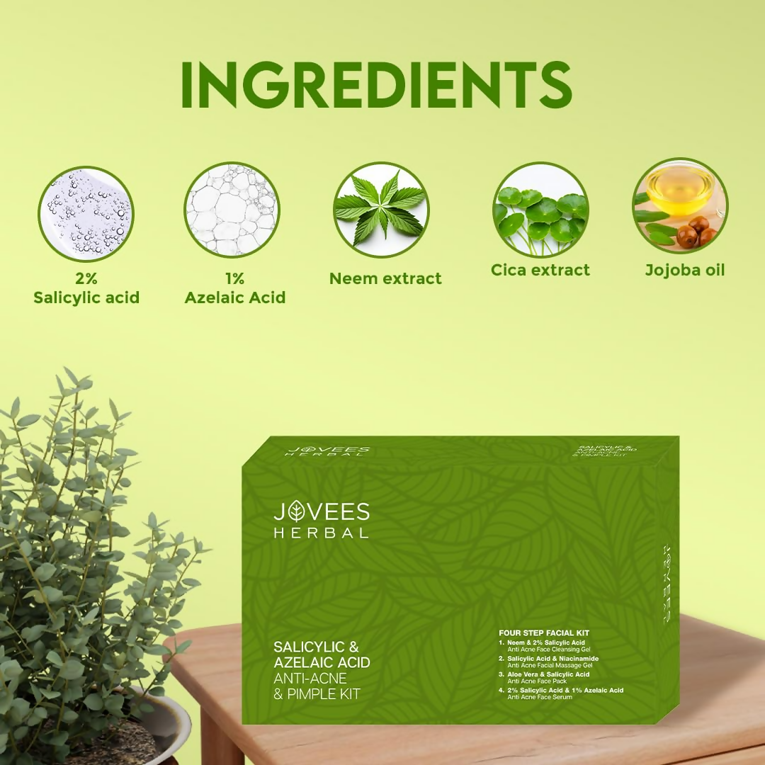 Jovees Salicylic & Azelaic Acid Anti-Acne & Pimple Facial Kit