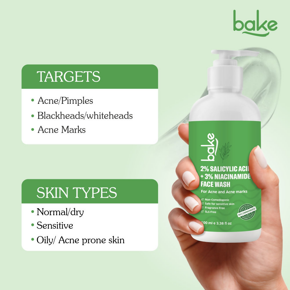 Bake 2% Salicylic Acid & 3% Niacinamide Face Wash
