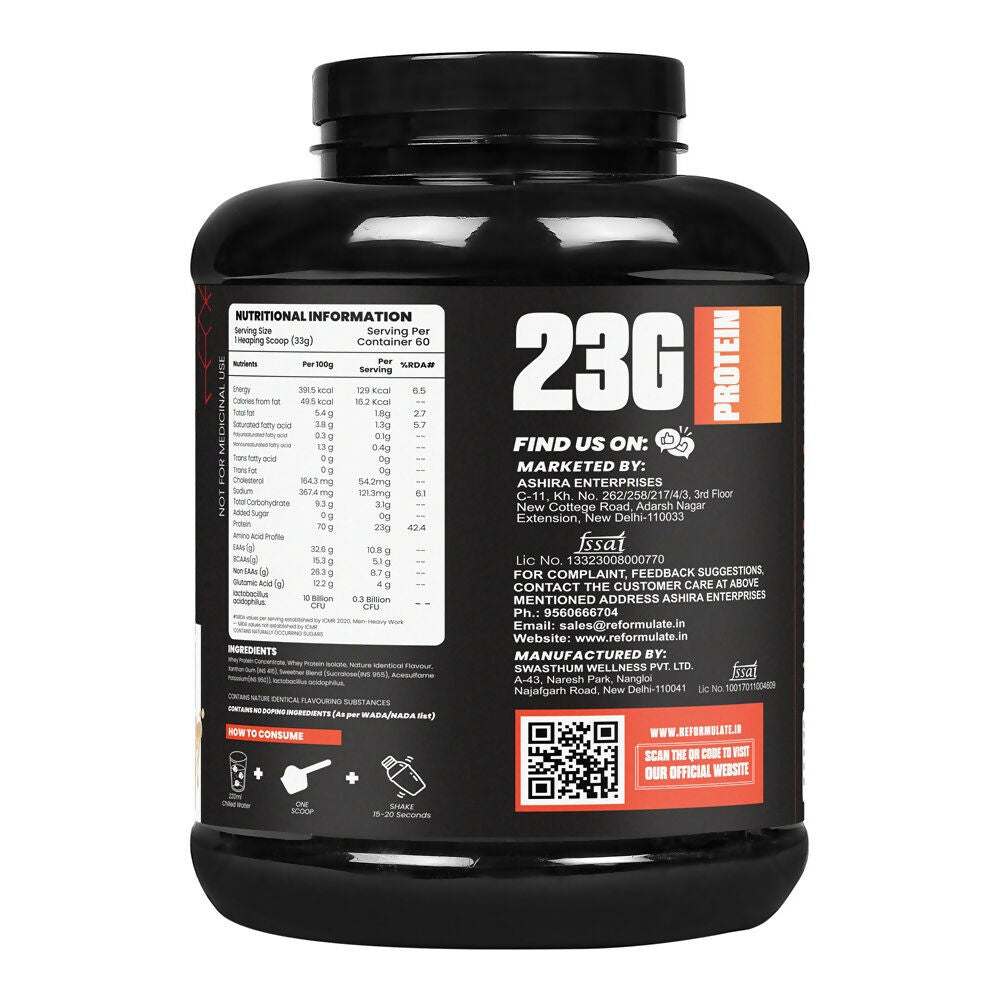 Reformulate Ultima I Whey Protein with Isolate I 23 G Protein I 5.1G BCAA I 10.8 EAA I Pre & Probiotics - Malai