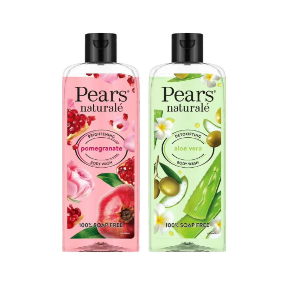 Pears Naturale Detoxifying Aloevera & Brightening Pomegranate Bodywash Combo