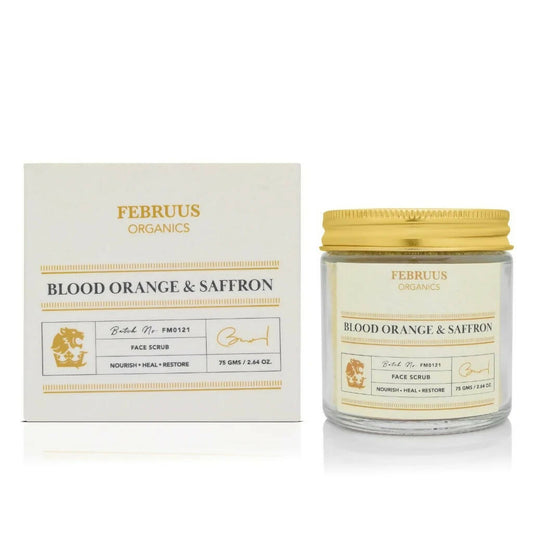 Buy Februus Organics Blood Orange & Saffron Facial Scrub from DrMediCart, Ship from India to USA