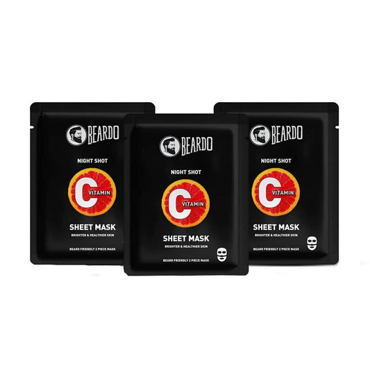 Beardo Night Shot Vitamin C Sheet Masks