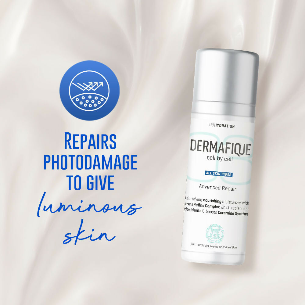Dermafique Advanced Repair Night Cream With Niacinamide, Repairs Skin Damage