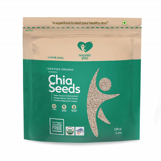 Nourish You Organic White Chia Seeds