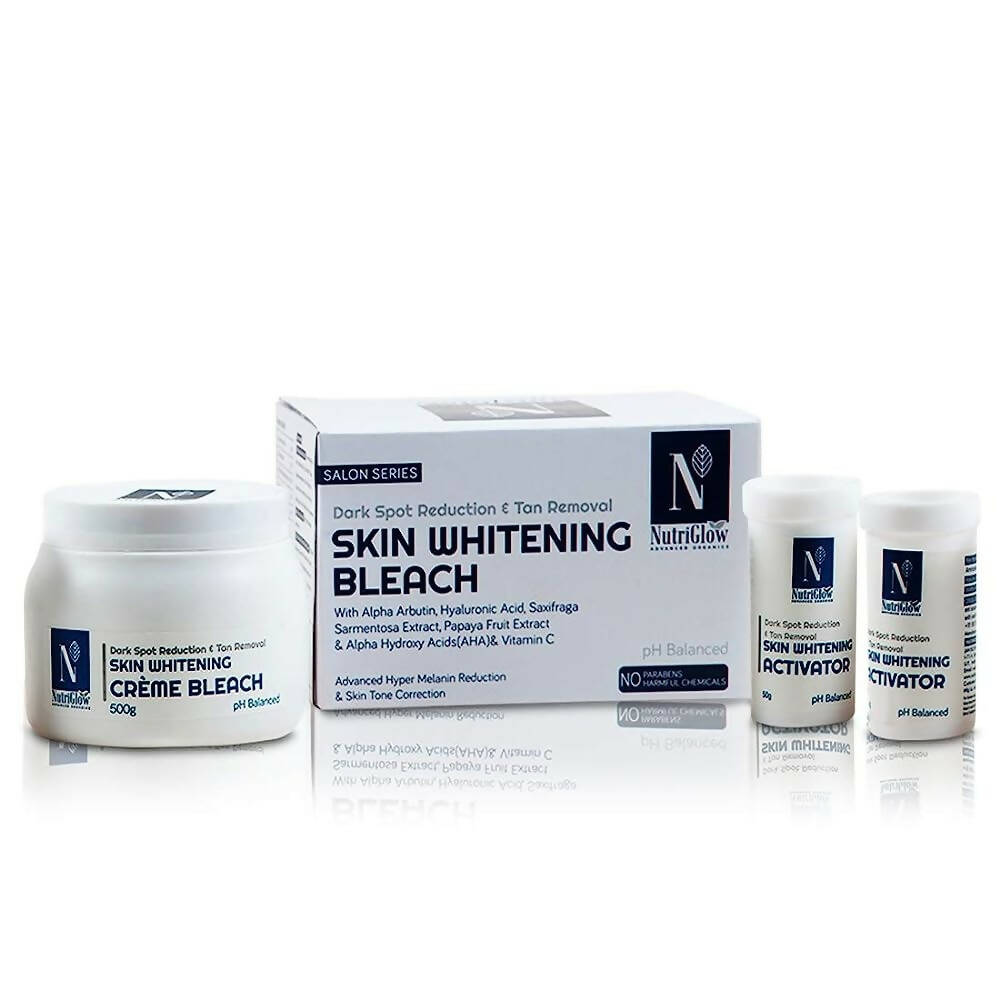 NutriGlow Advanced Organics Cream Bleach Kit - DrMediCart