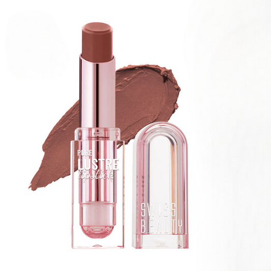 Swiss Beauty High Shine Finish Smooth Glide Pure Lustre Lipstick - 7 Twisted Caramel