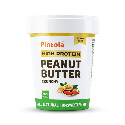 Buy Pintola High Protein Natural Crunchy Peanut Butter from DrMediCart
