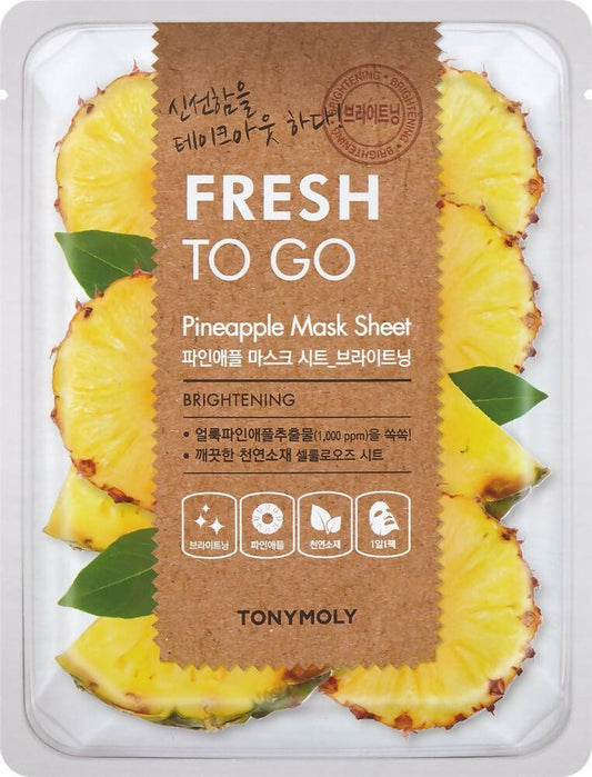 Tonymoly Fresh To Go Pineapple Mask Brightening - Korean Skincare