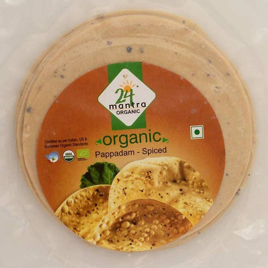24 Mantra Organic Spiced Papad 100gm