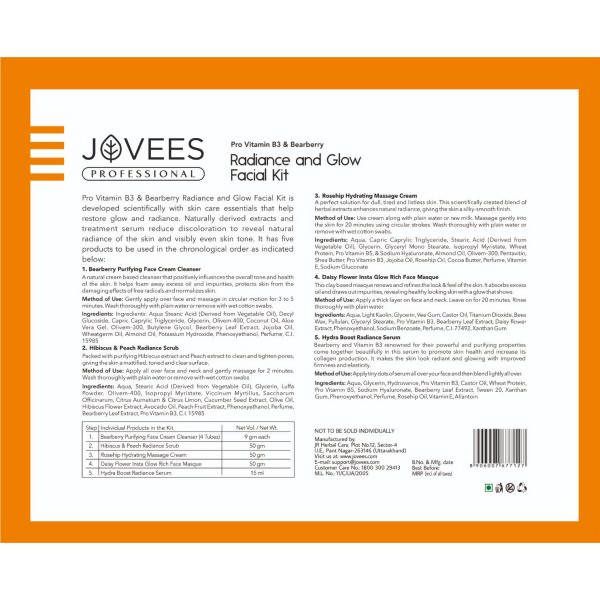 Jovees Professional Radiance and Glow Facial Kit