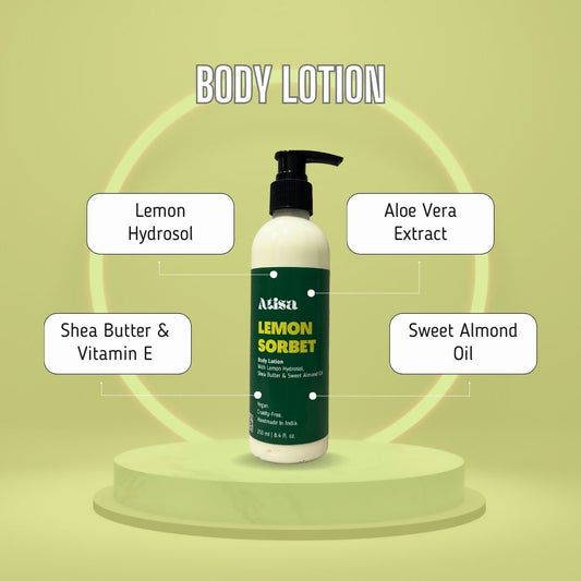Buy Atisa Lemon Sorbet Body Lotion from DrMediCart, Ship from India to USA