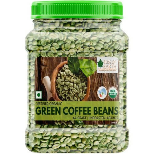 Buy Bliss of Earth Certified Organic Green Coffee Beans from DrMediCart, Ship from India to USA