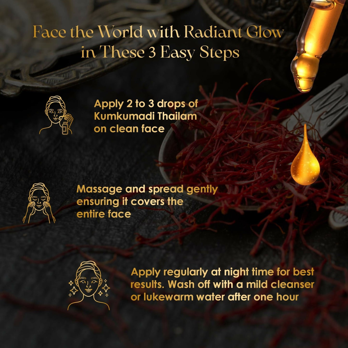 AVP Ayurvedic Kumkumadi Tailam, Brightening Night Serum